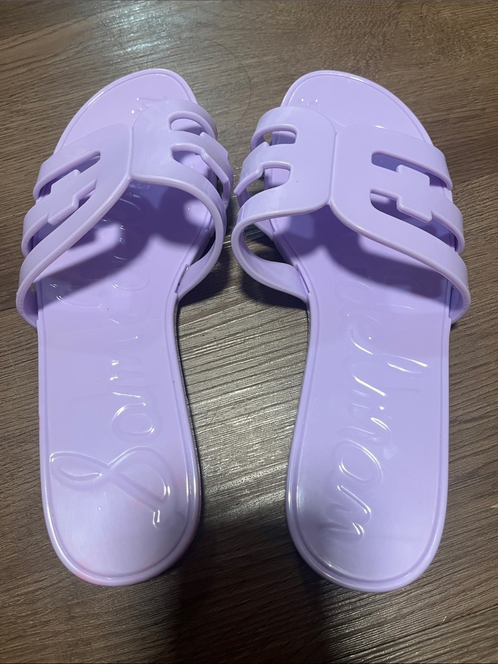 Sam Edelman Lilac Gloss Slide Sandals